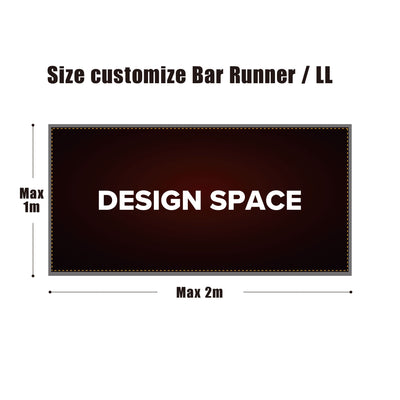 Personalised-Bar-Runner-/-Mat-(Logo-&-Name)　Size-LL